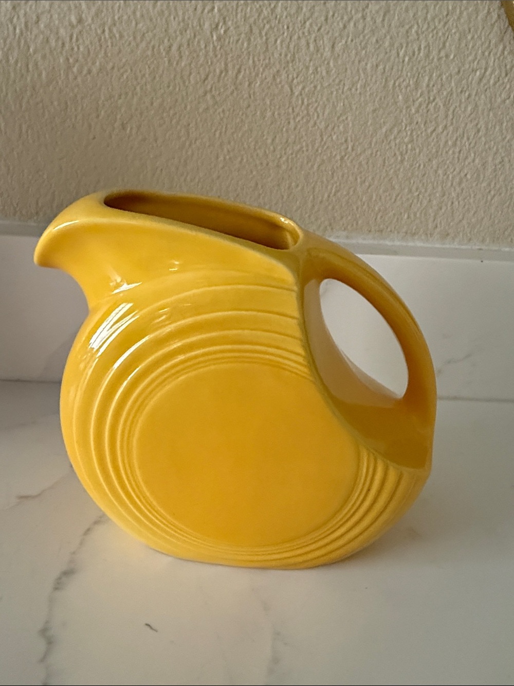 Vintage Fiesta Ware Small Disc Pitcher Marigold